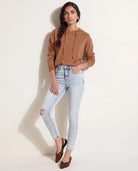 Light Wash $|& Herizon Jayne High Rise Distressed Skinny Jeans - SOF Back