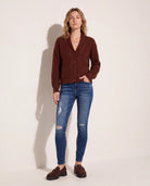 Dark Wash $|& Herizon Suzi Mid Rise Distressed Skinny Jeans - UGC On Fig