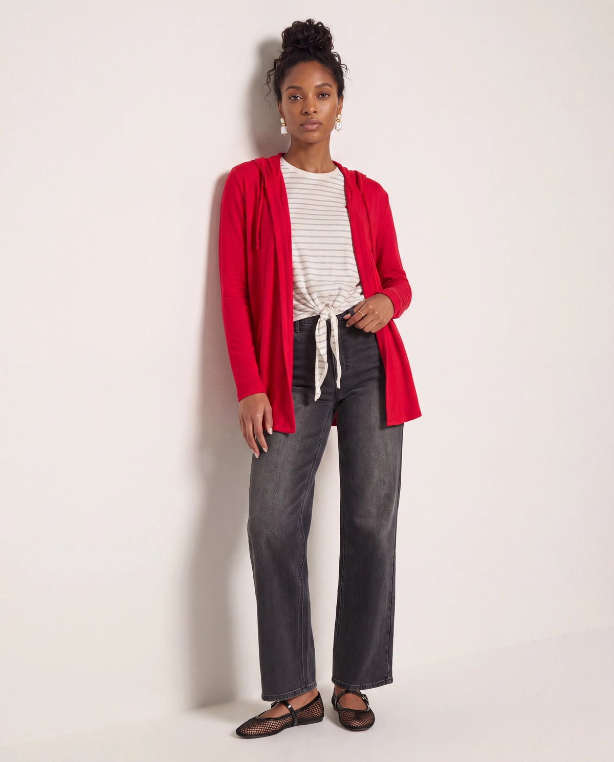 Chili Pepper $|& SEAS Laguna Hooded Cardigan - SOF Back