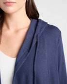 Navy $|& SEAS Laguna Hooded Cardigan - SOF Detail