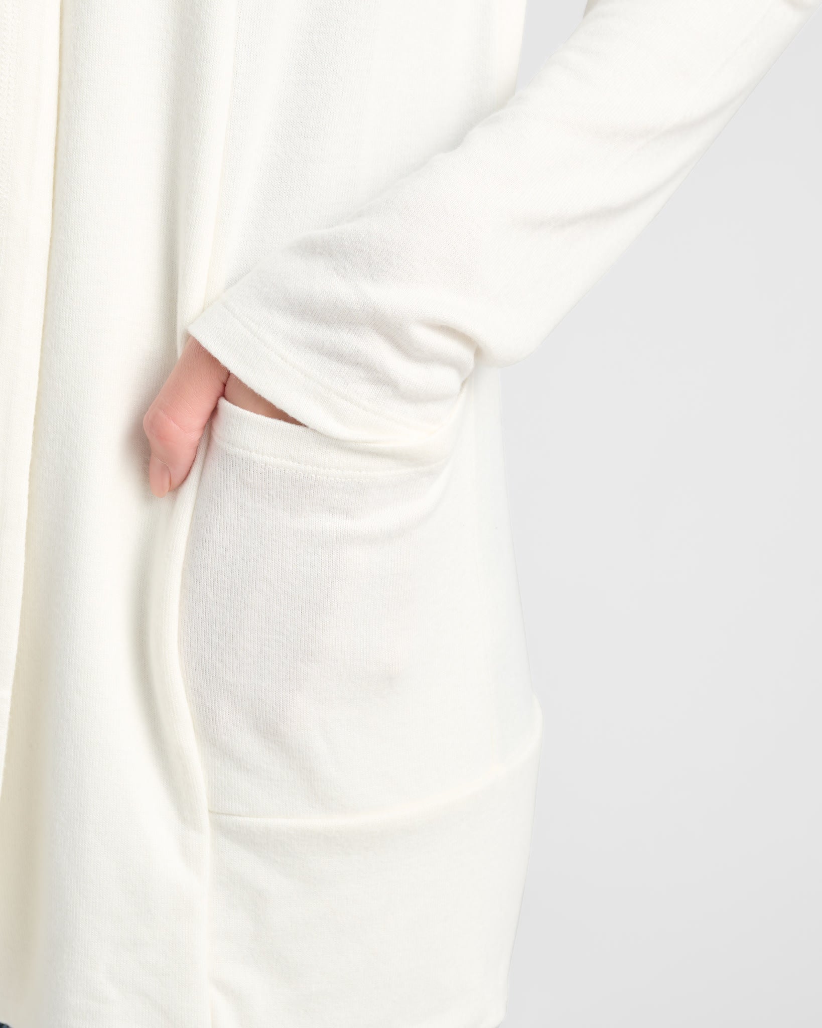 Cream $|& SEAS Laguna Hooded Cardigan - SOF Detail