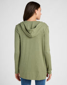 Heather Olive $|& SEAS Laguna Hooded Cardigan - SOF Back