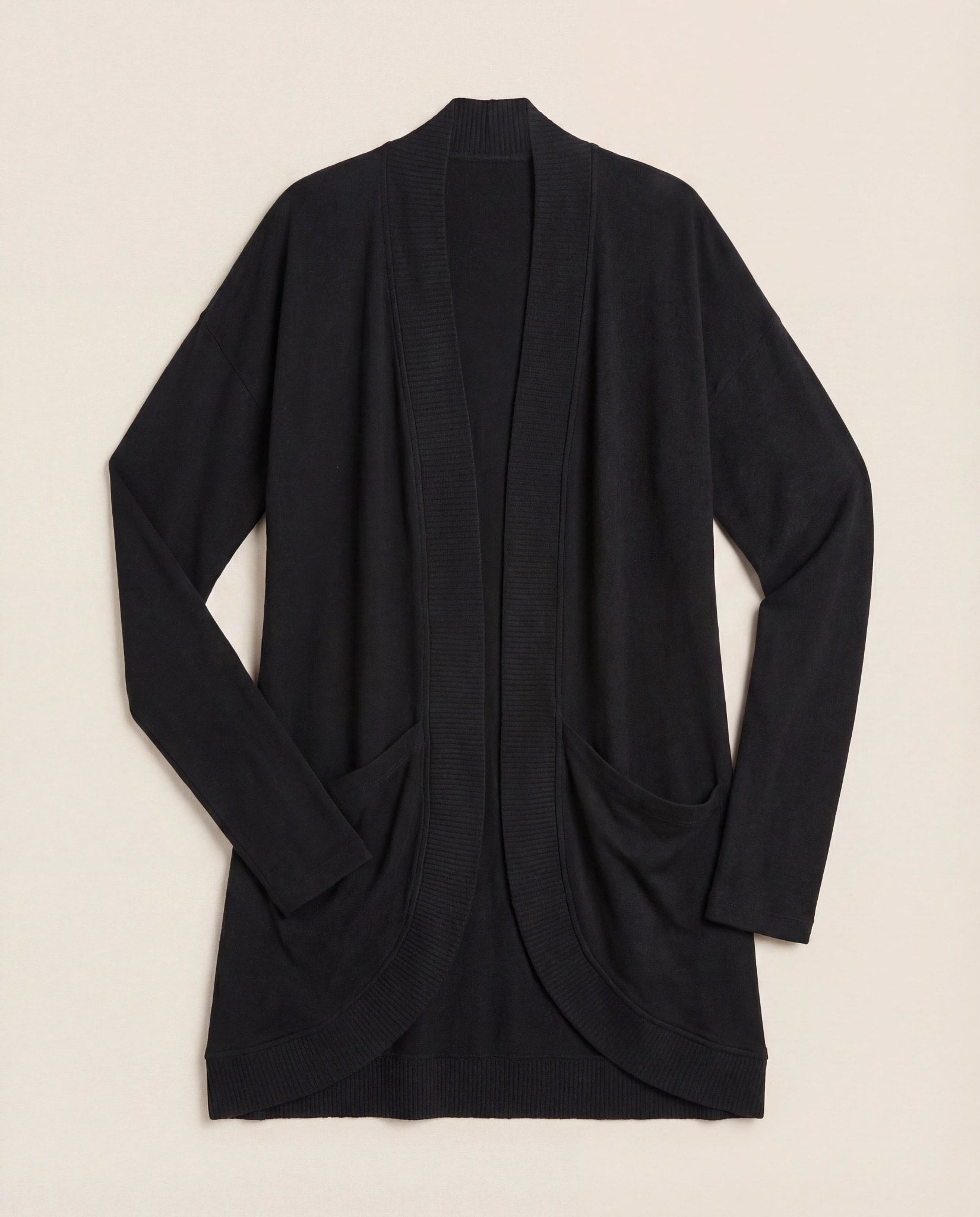 Black $|& SEAS Cocoon Cardigan - Hanger Detail