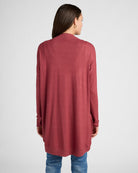 Heather Cabernet $|& SEAS Cocoon Cardigan - SOF Back