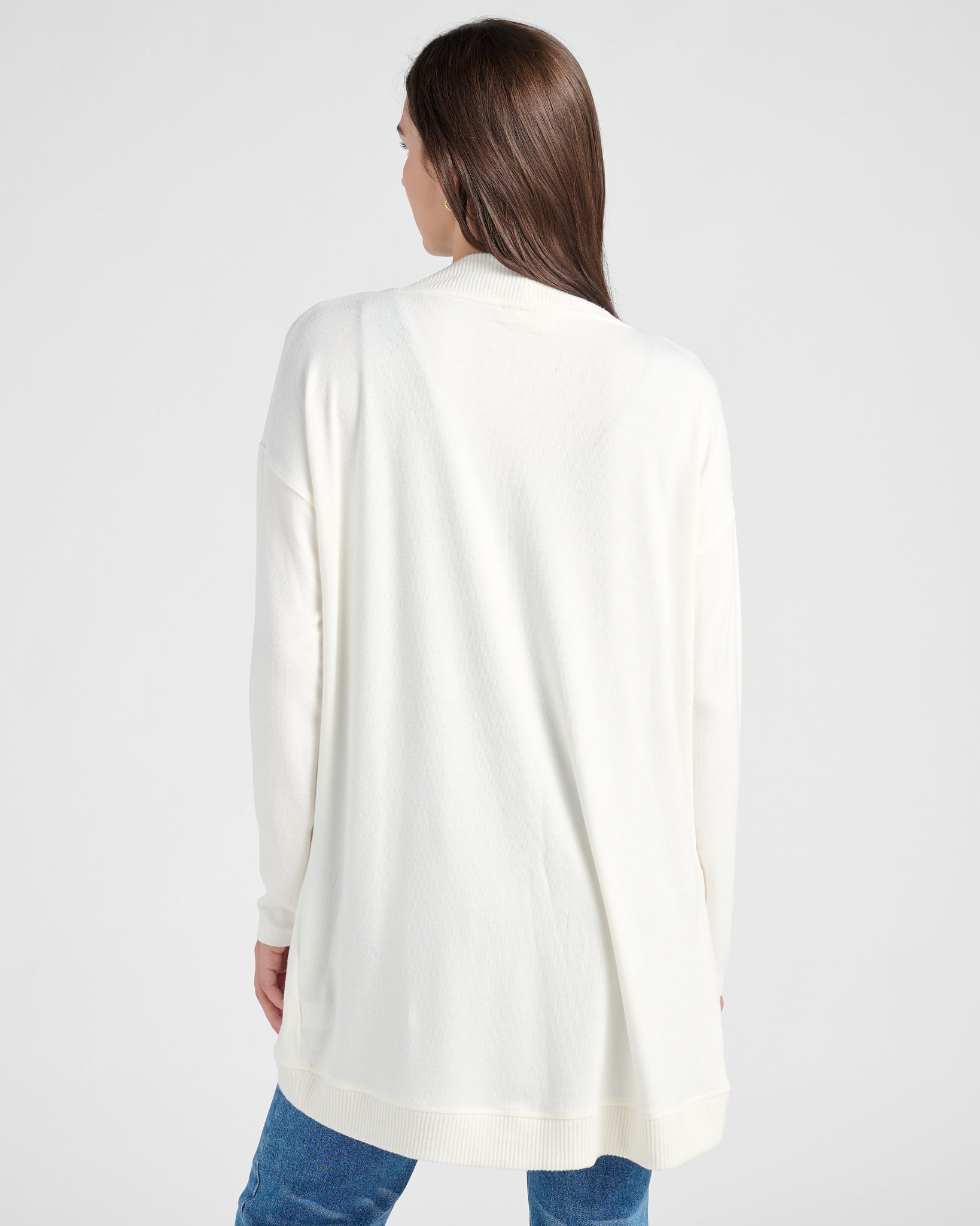 Cream $|& SEAS Cocoon Cardigan - SOF Back