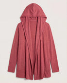 Heather Cabernet $|& SEAS Over The Falls Cardigan - Hanger Detail