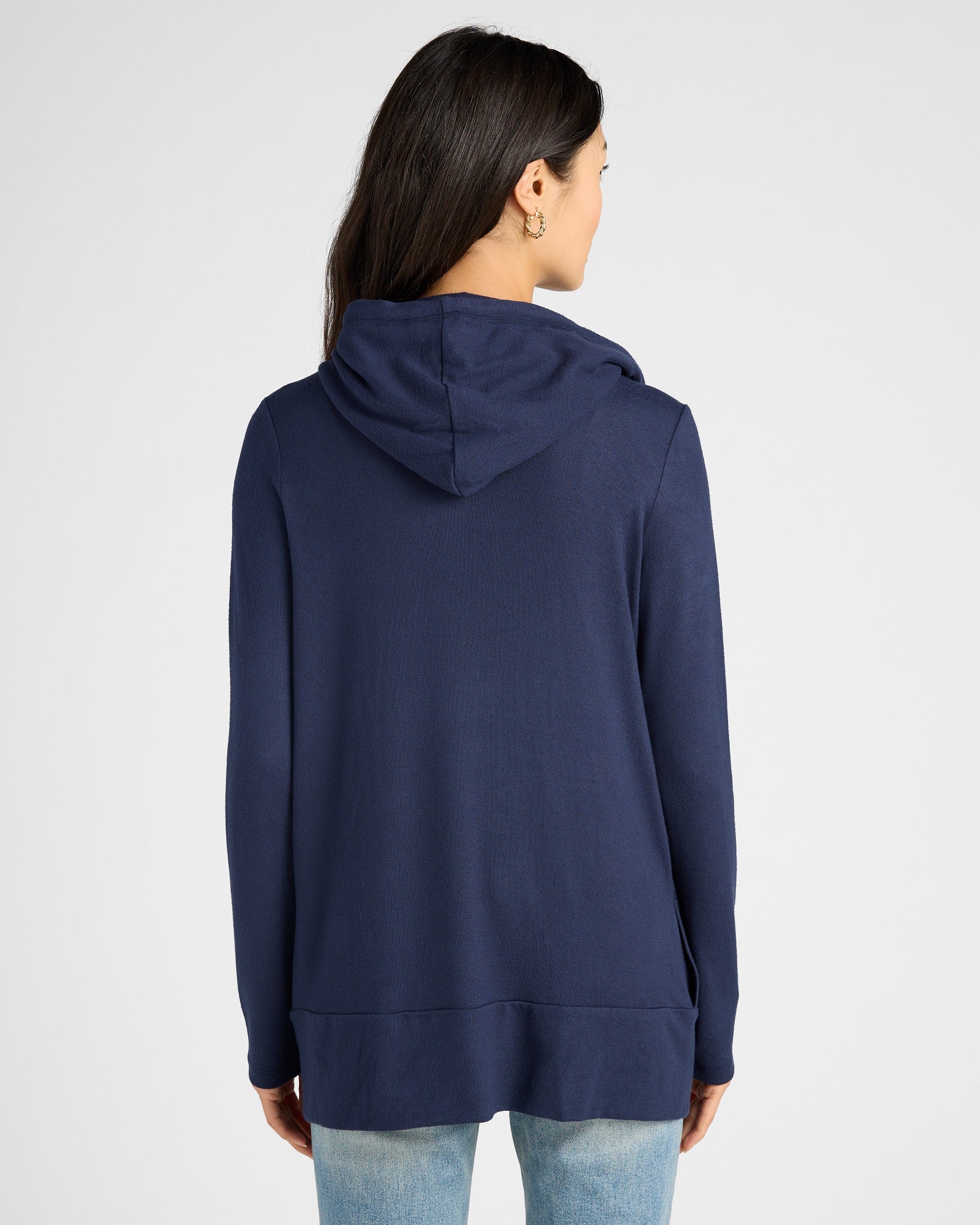 Navy $|& SEAS Over The Falls Cardigan - SOF Back