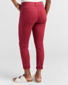 Rosewood $|& SEAS Cyndi Cuffed Ankle Skinny Jeans - SOF Back