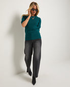 Spruced Up $|& SEAS Pacific Puff Short Sleeve Crew Neck - VOF Side