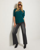 Spruced Up $|& SEAS Pacific Puff Short Sleeve Crew Neck - UGC On Fig