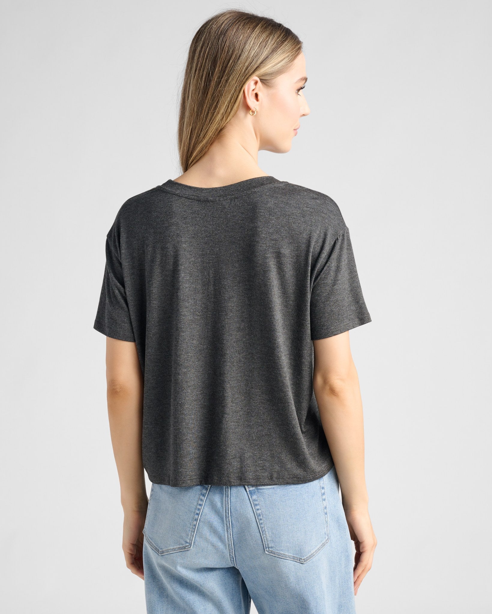 Antracita $|& SEAS Newport Cropped Tee - SOF Back