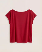 Chili Pepper $|& SEAS Brentwood Boat Neck Top - Hanger Detail