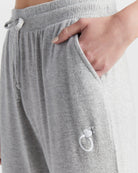 Heather Grey $|& SEAS Dreamy Hacci "Wifey" Graphic Jogger - SOF Detail