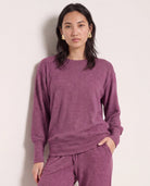 Vintage Plum $|& SEAS Dreamy Hacci Pullover - SOF Front