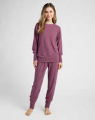 Vintage Plum $|& SEAS Dreamy Hacci Pullover - SOF Full Front