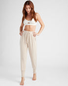 Oatmeal $|& SEAS Dreamy Hacci Lounge Jogger - SOF Full Front