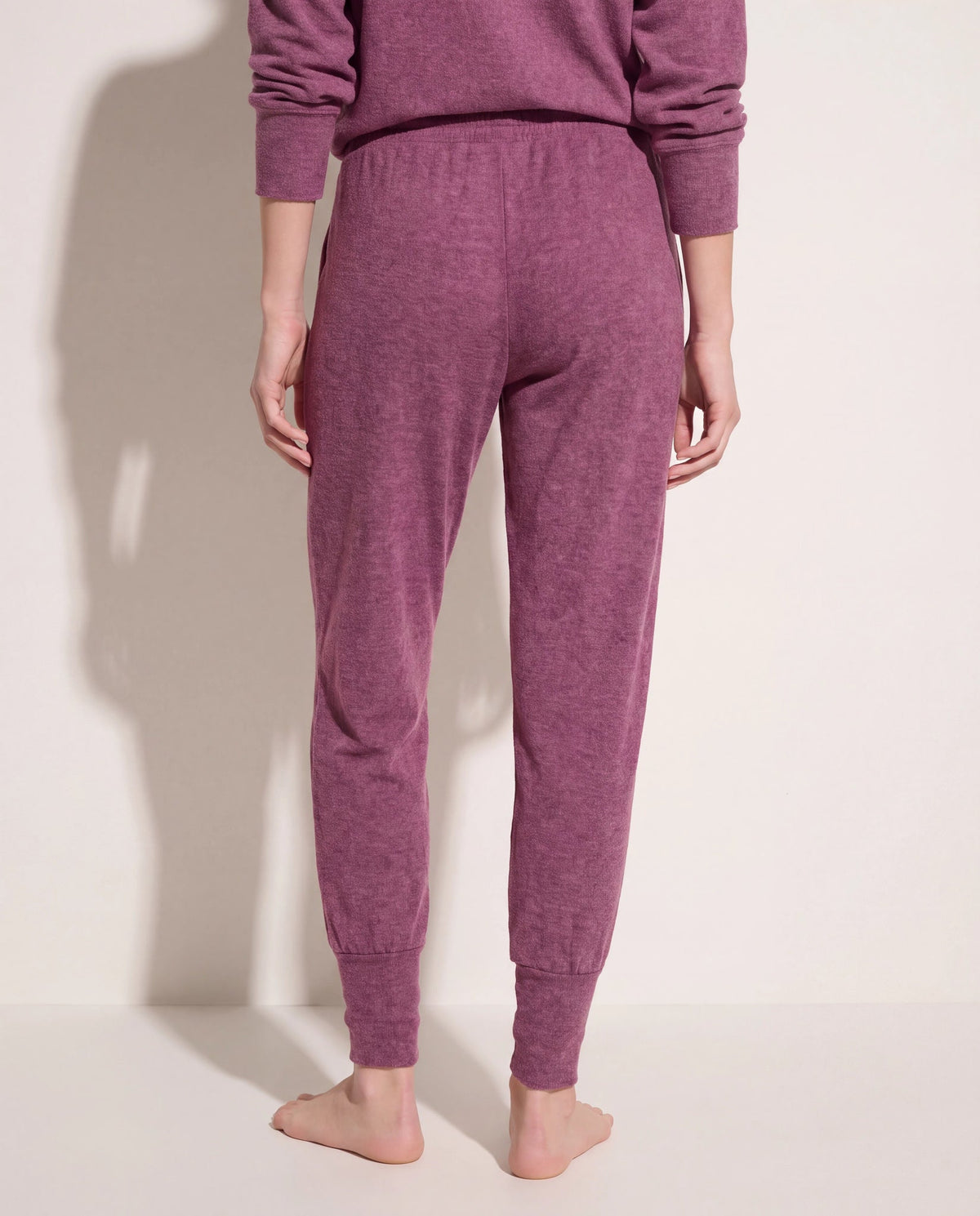 Vintage Plum $|& SEAS Dreamy Hacci Lounge Jogger - SOF Back