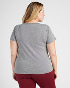 Heather Grey $|& SEAS Coffee Graphic Sleep Tee - SOF Back