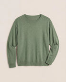 Heather Olive $|& SEAS Shoreline Hacci Crew - Hanger Detail
