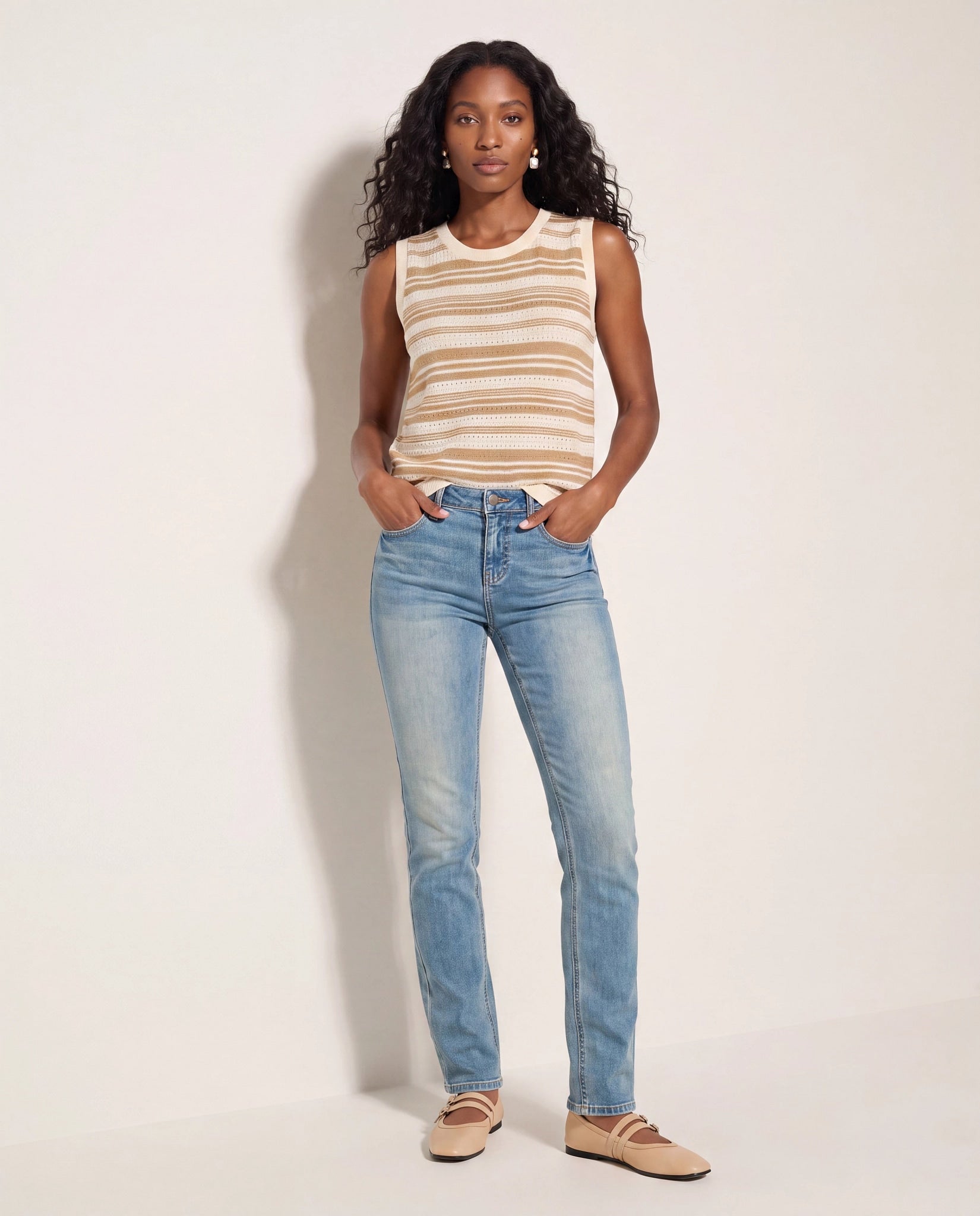 Medium Wash $|& SEAS Mariah Bootcut Jeans - SOF Back