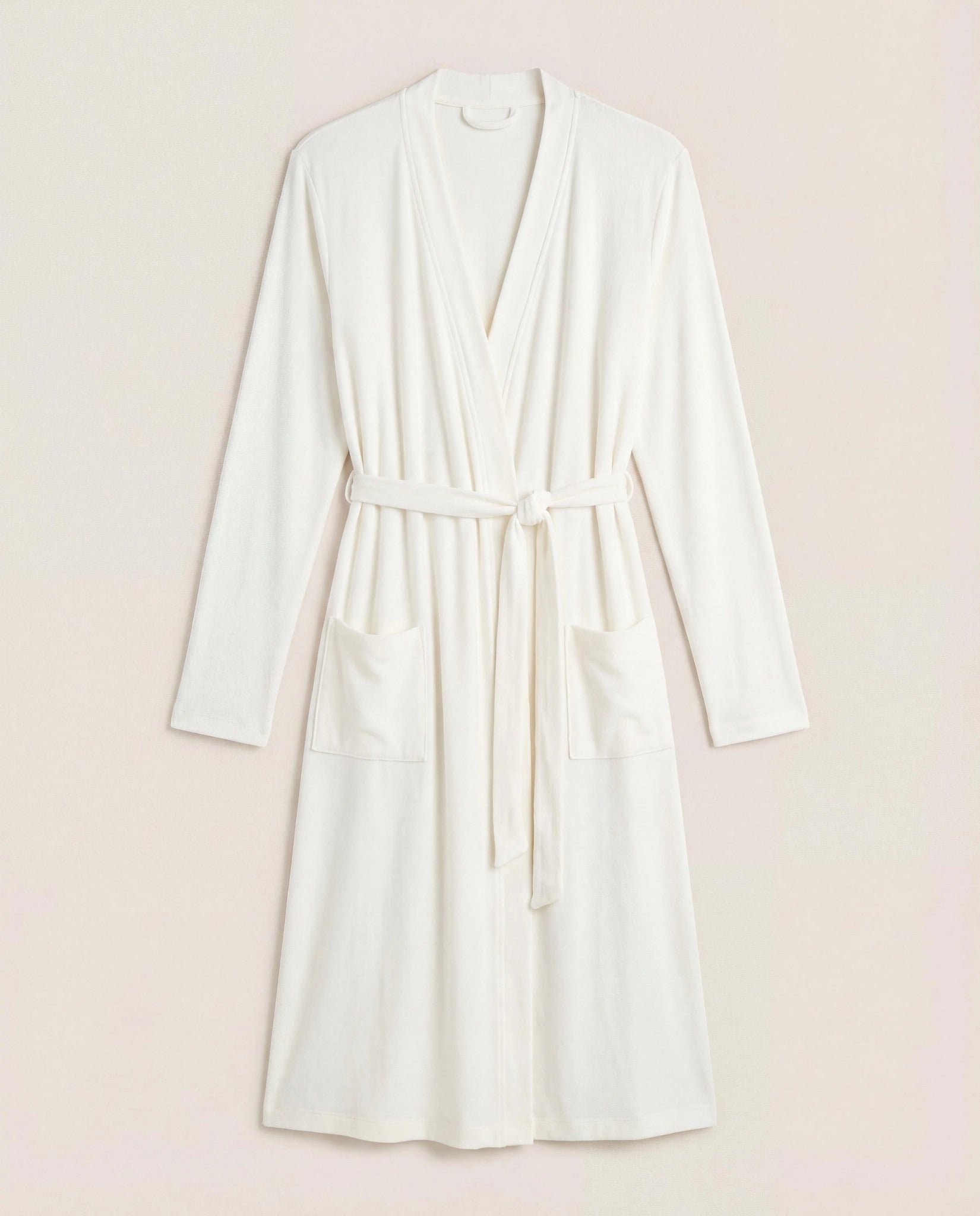 Cream $|& SEAS Shoreline Hacci Robe - Hanger Front