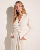 Cream $|& SEAS Shoreline Hacci Robe - SOF Detail