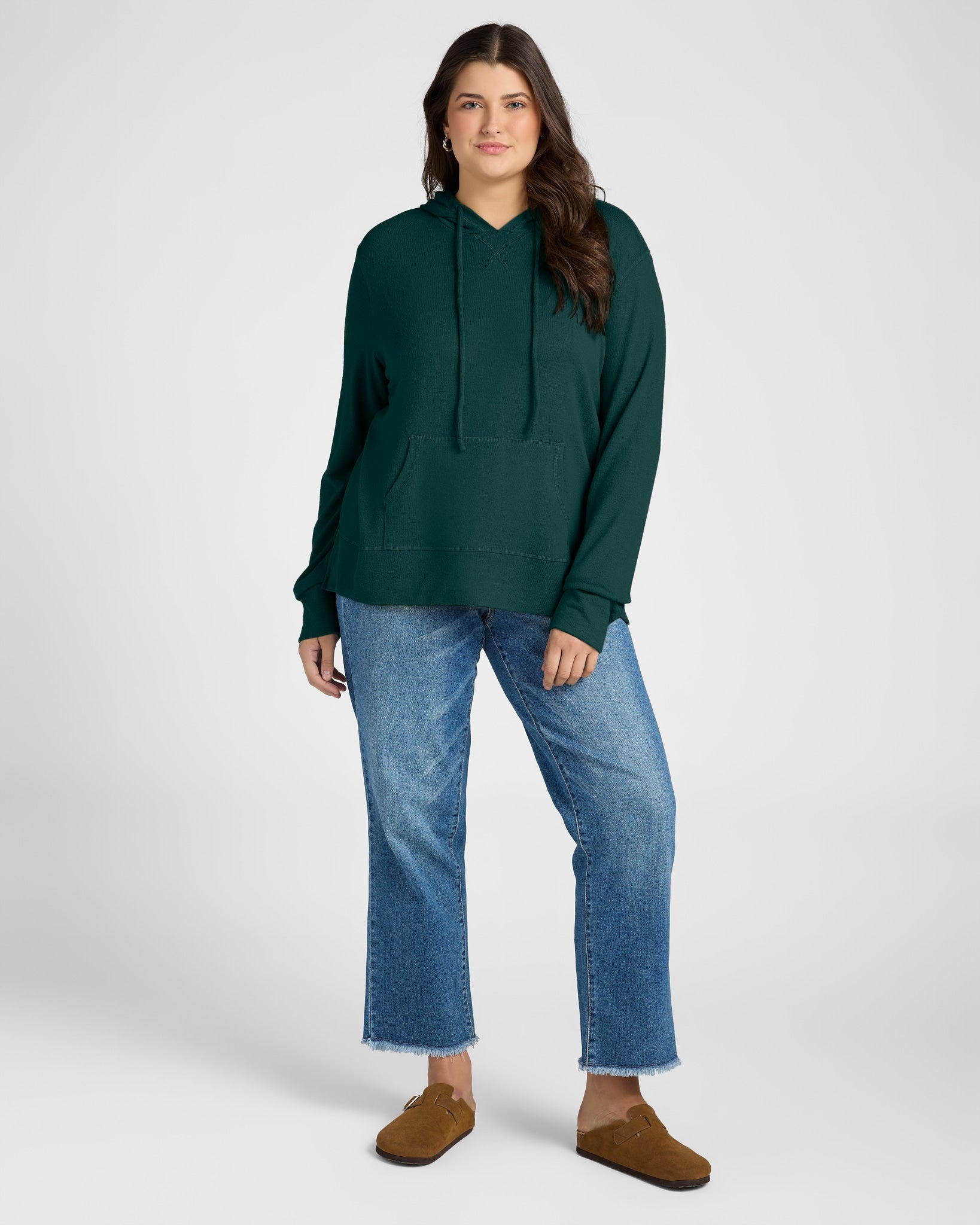 Hunter Green $|& SEAS Shoreline Hacci Pocket Hoodie - UGC On Fig