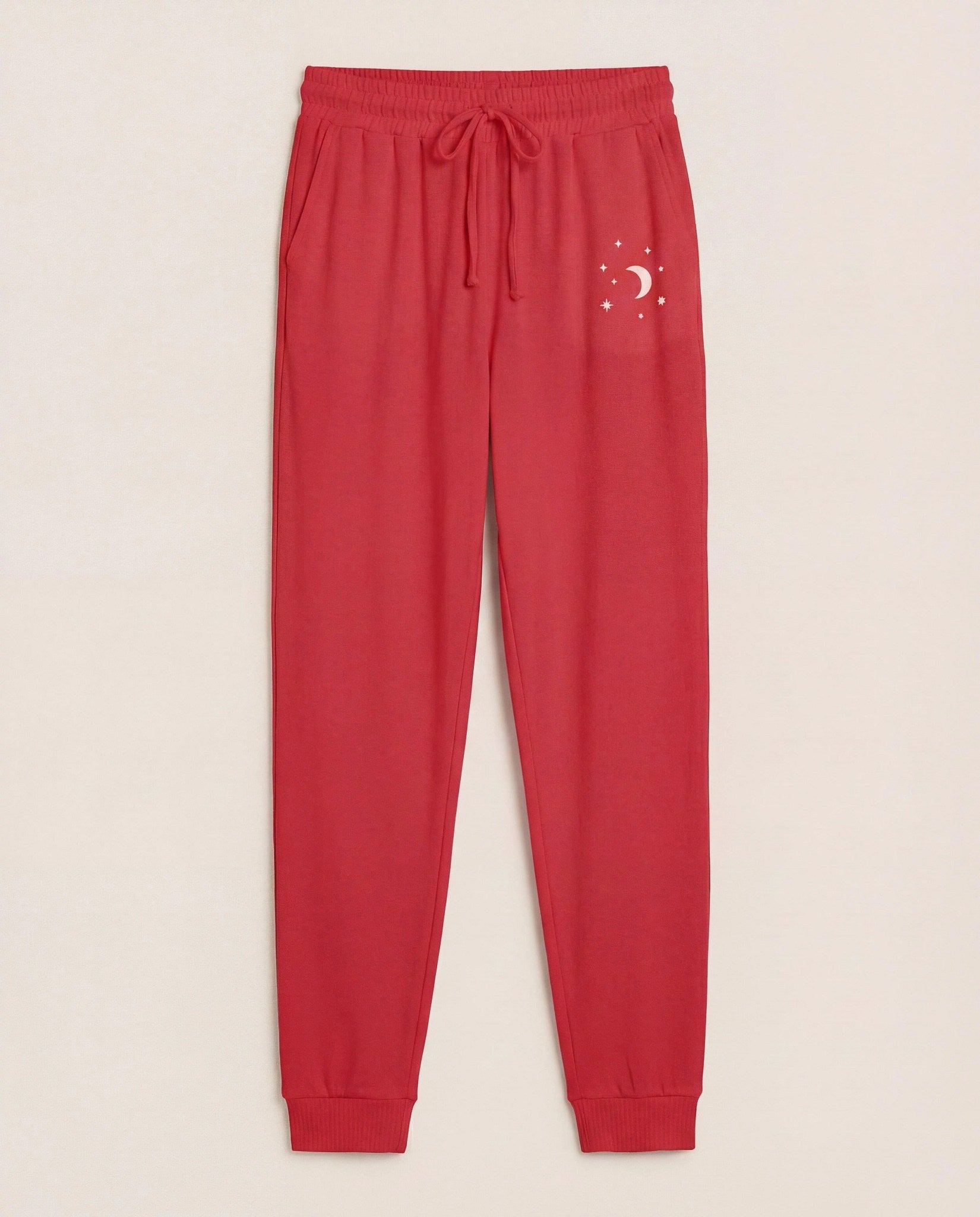 Soft Rose $|& SEAS Shoreline Hacci "Dream Often" Graphic Jogger - Hanger Detail