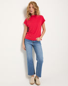 Cherry $|& SEAS Pier Funnel Neck Hacci Tee - UGC On Fig