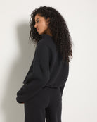 Black $|& SEAS Cove Funnel Neck Sweatshirt - SOF Back
