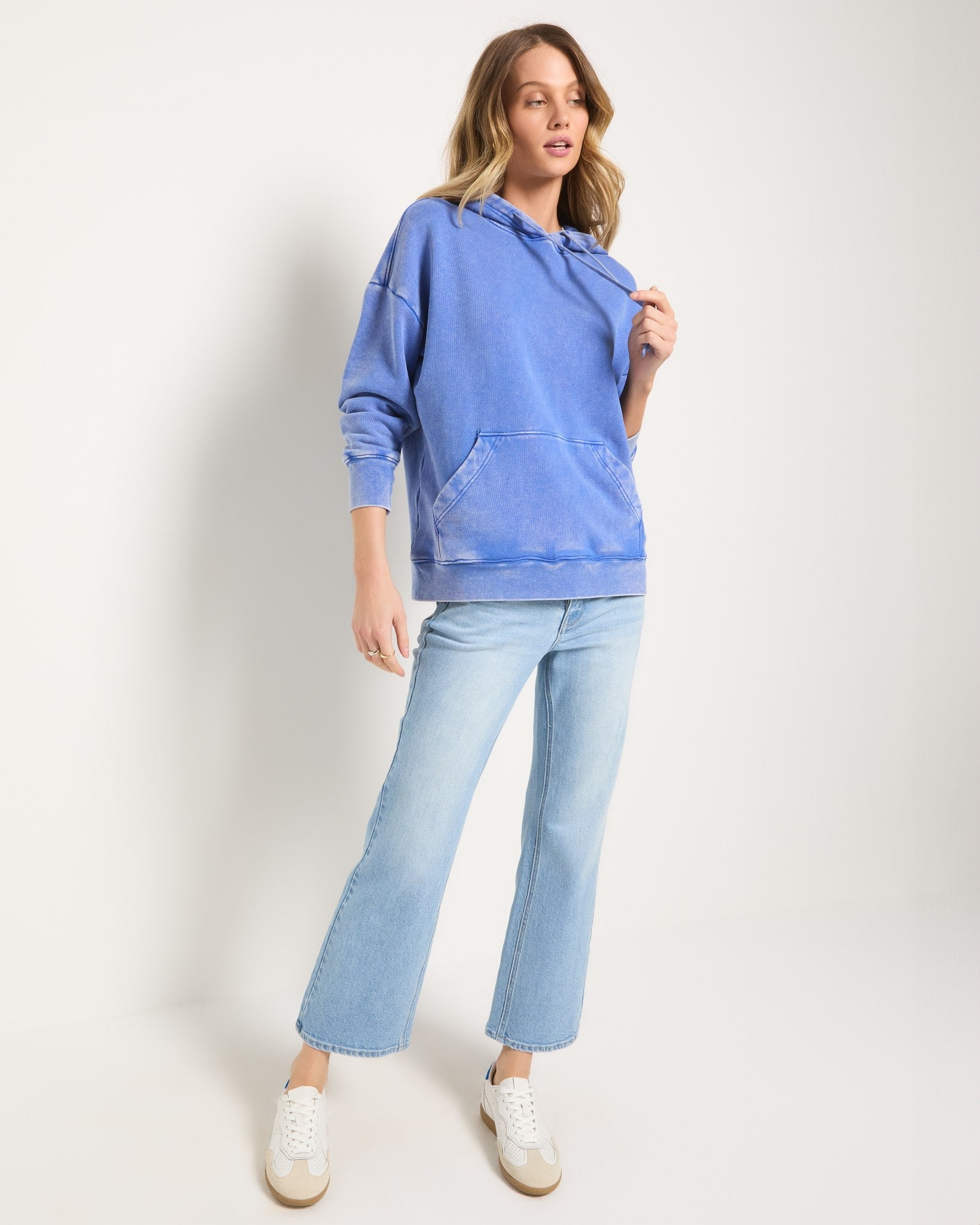 Washed Cobalt $|& SEAS Bayside Mineral Wash Hoodie - UGC On Fig