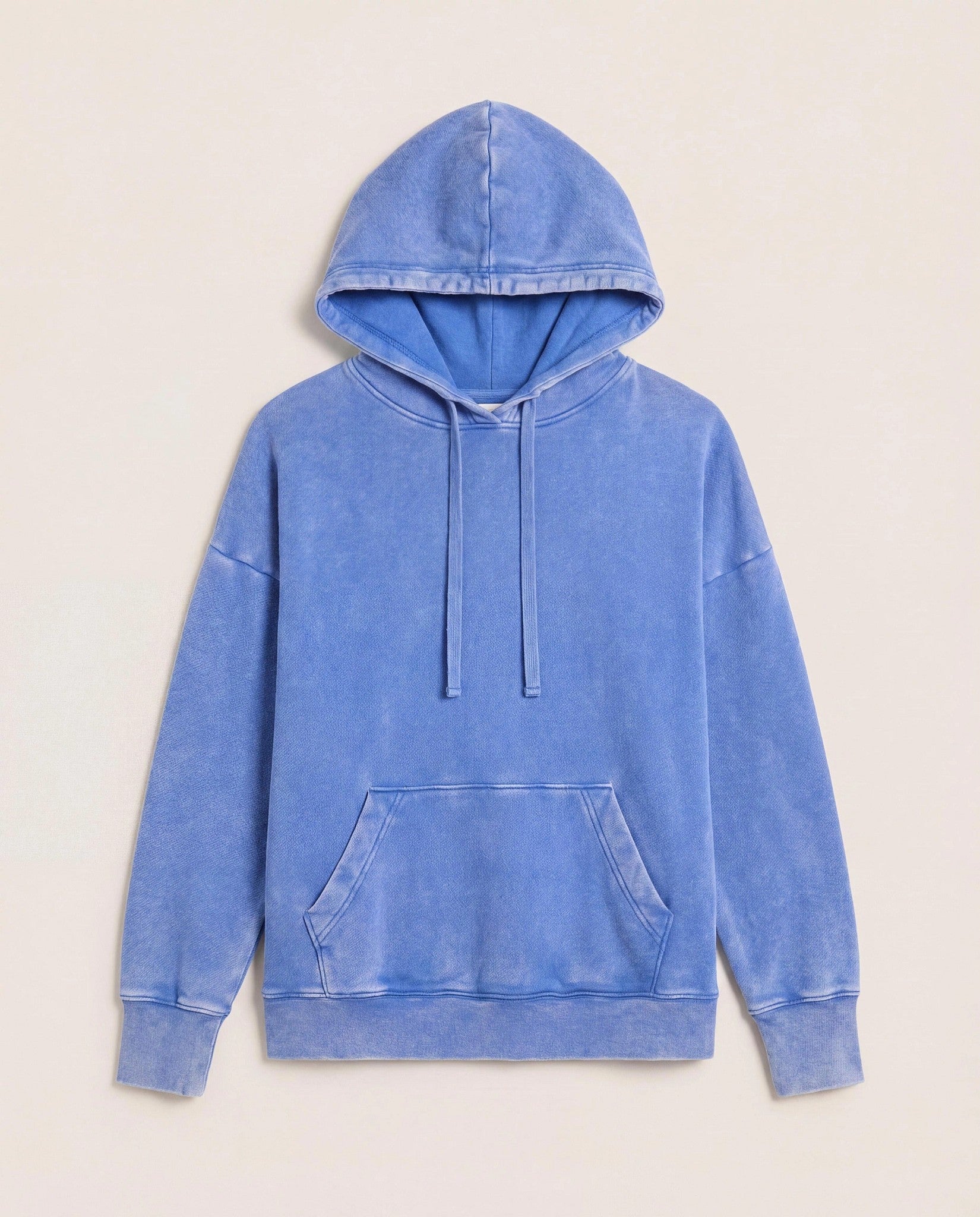 Washed Cobalt $|& SEAS Bayside Mineral Wash Hoodie - Hanger Detail