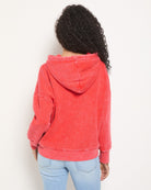 Washed Cherry $|& SEAS Bayside Mineral Wash Hoodie - SOF Back