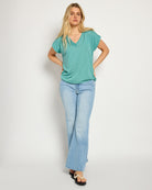 Seaglass $|& SEAS SoCal Short Sleeved Top - SOF Side