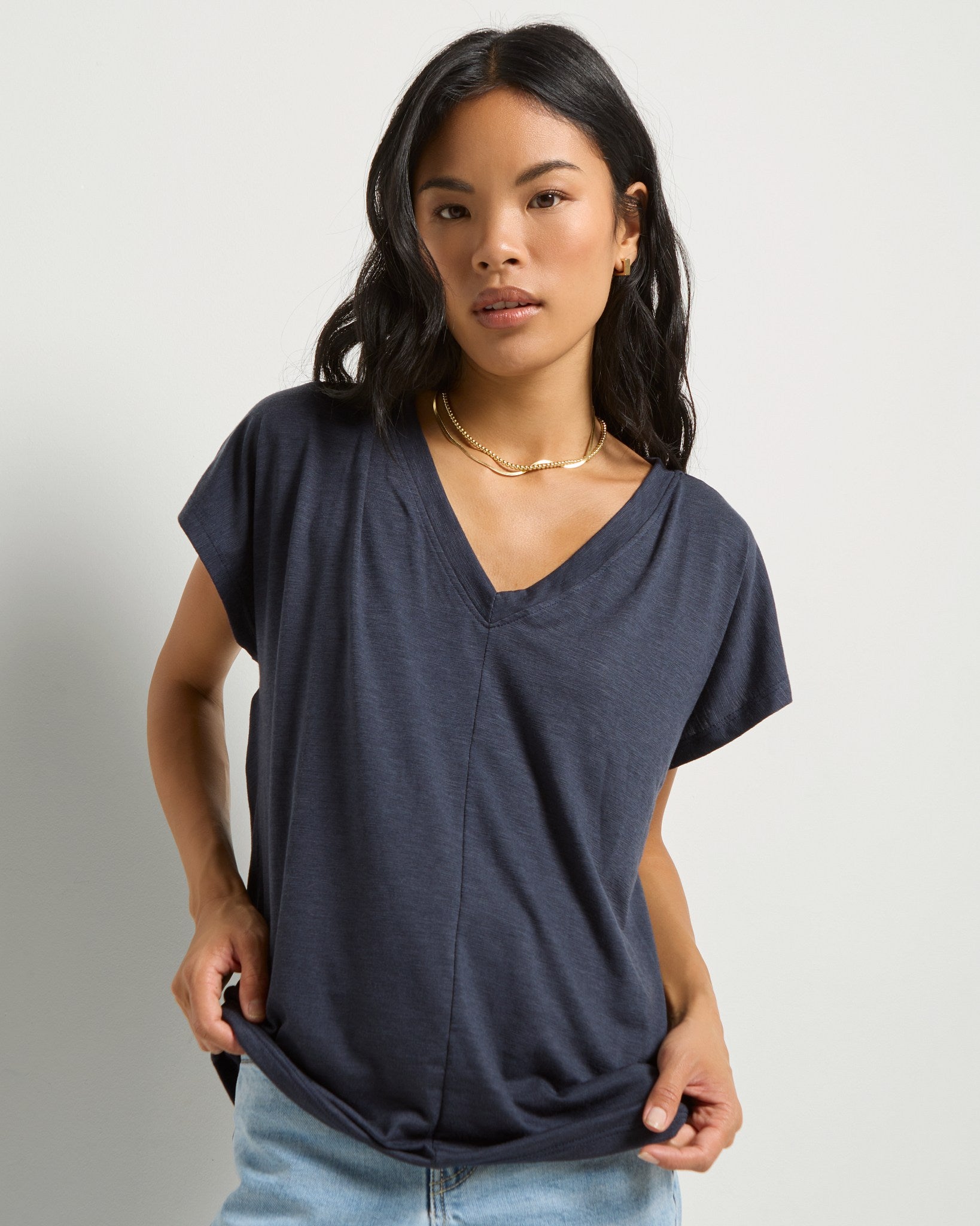 Mariner Midnight $|& SEAS SoCal Short Sleeved Top - VOF Front