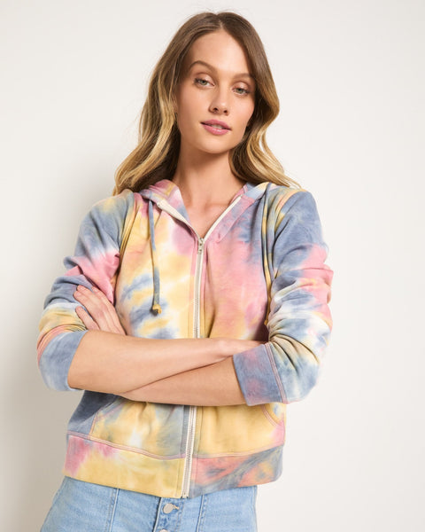 Union Square Tie-Dye Zip Hoodie - Lightweight French Terry