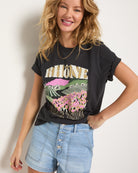 Faded Black $|& SEAS Rhone Current Relaxed Graphic Tee - SOF Full Front