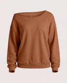 Camel $|& SEAS Brooksville One Shoulder Sweatshirt