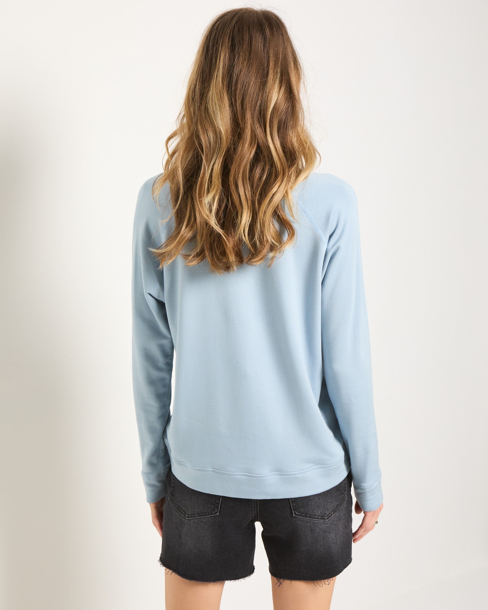 French Blue $|& SEAS Graphic Sweatshirt - SOF Back