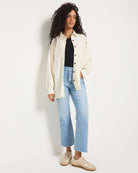 Cream $|& SEAS Atoll Knit Shacket - SOF Front