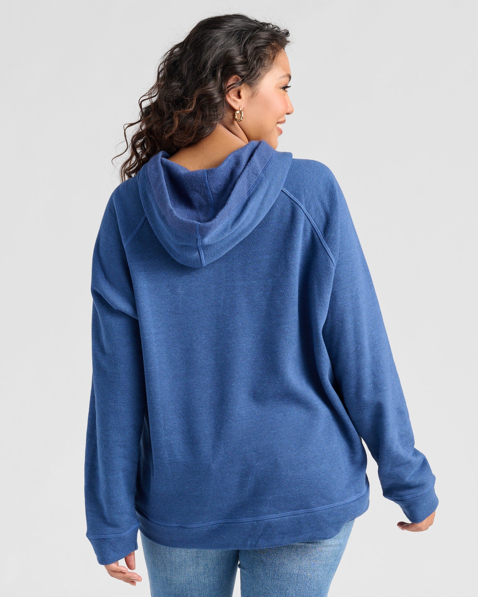 Navy $|& SEAS Seashells and Sunshine Graphic Hoodie - SOF Back