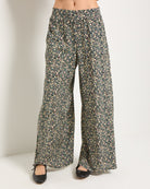 Black Floral $|& SEAS Serene Pant - SOF Front