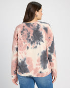 Plus Size "Mimosa Please" Tie Dye Graphic Pullover - Seventy Eight and Sunny