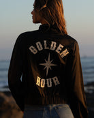 Black $|& SEAS Golden Hour Bomber Jacket - SOF Side