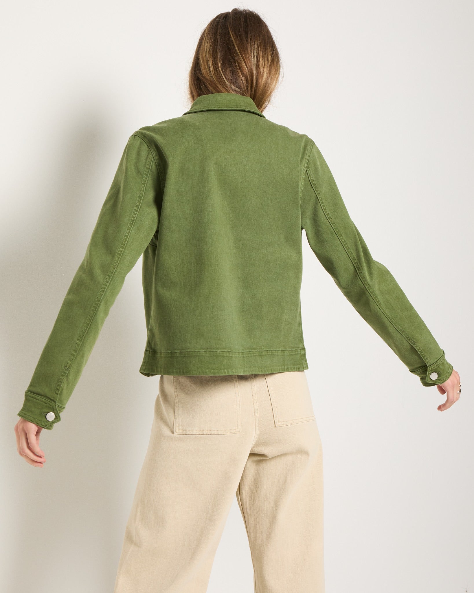 Matcha $|& SEAS Potrero Twill Jacket - SOF Back