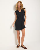 Black $|& SEAS Bliss Ruffle Sleeve Short Dress - UGC On Fig