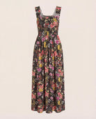 Multi Floral $|& SEAS Westbreeze Printed Smocked Maxi Dress - Hanger Detail