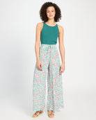 Mauve Mist Floral $|& SEAS Zuma Smocked Waist Pant - UGC On Fig