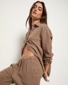 Driftwood $|& SEAS Oasis Gauze Pant - VOF Front