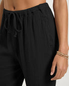 Black $|& SEAS Oasis Gauze Pant - SOF Full Front